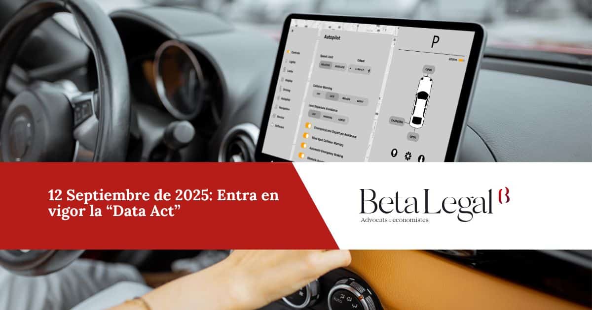 Entrada en vigor Data Act