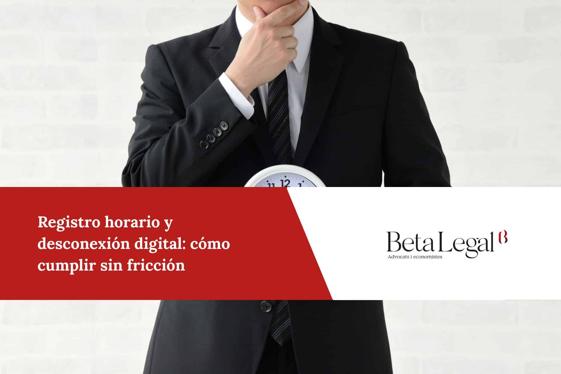 Registro horario y desconexión digital