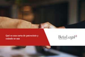carta de patrocinio