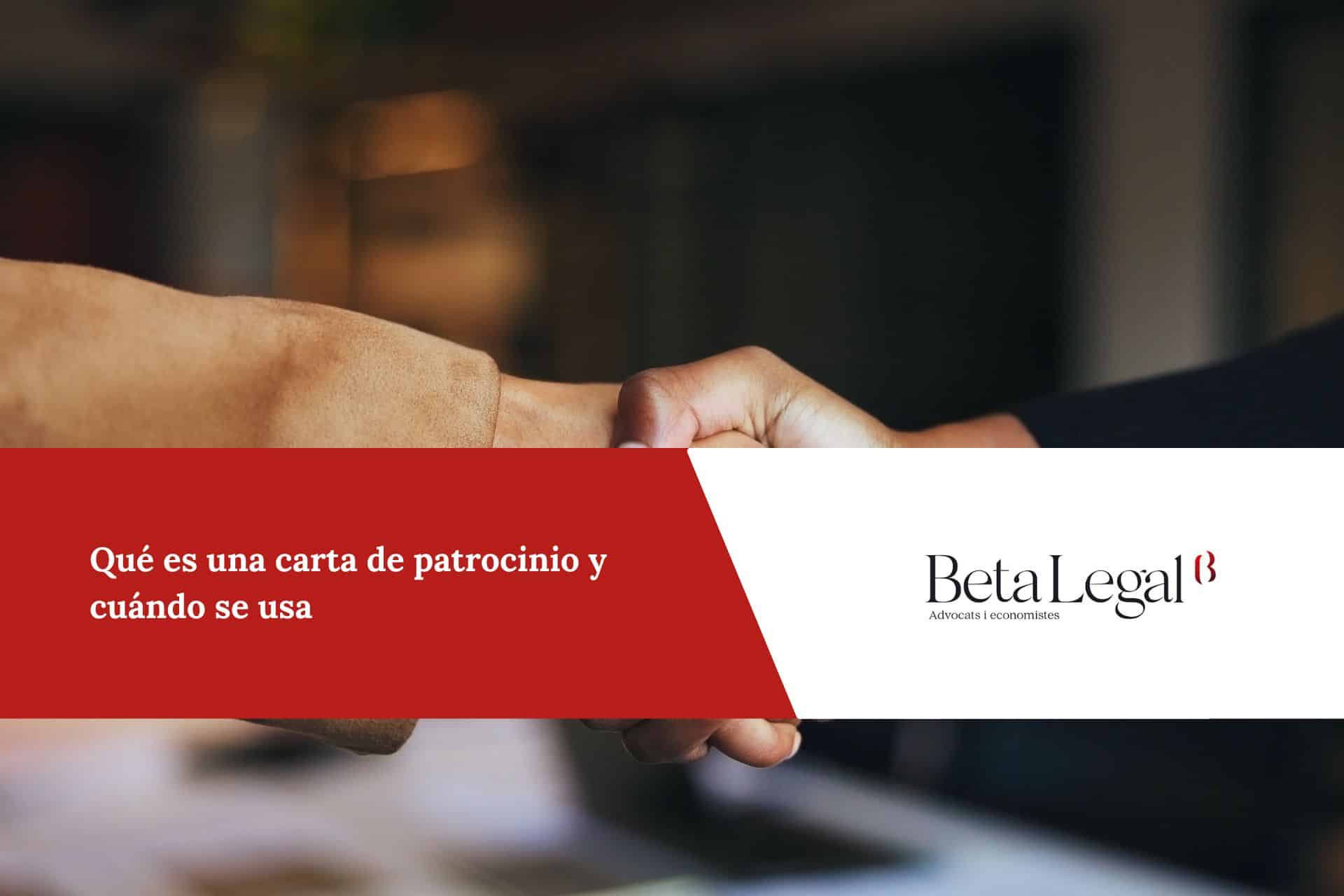 carta de patrocinio