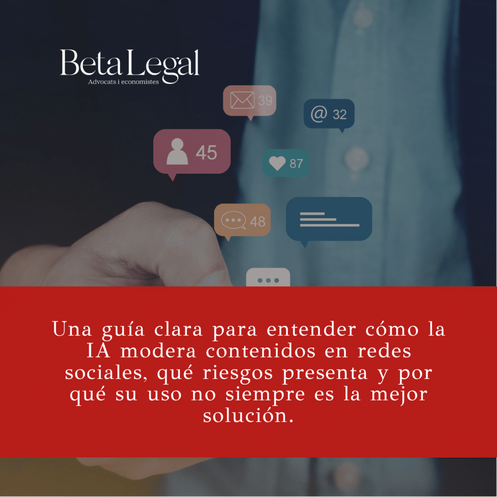 Guía sobre IA y moderación de contenidos en redes sociales