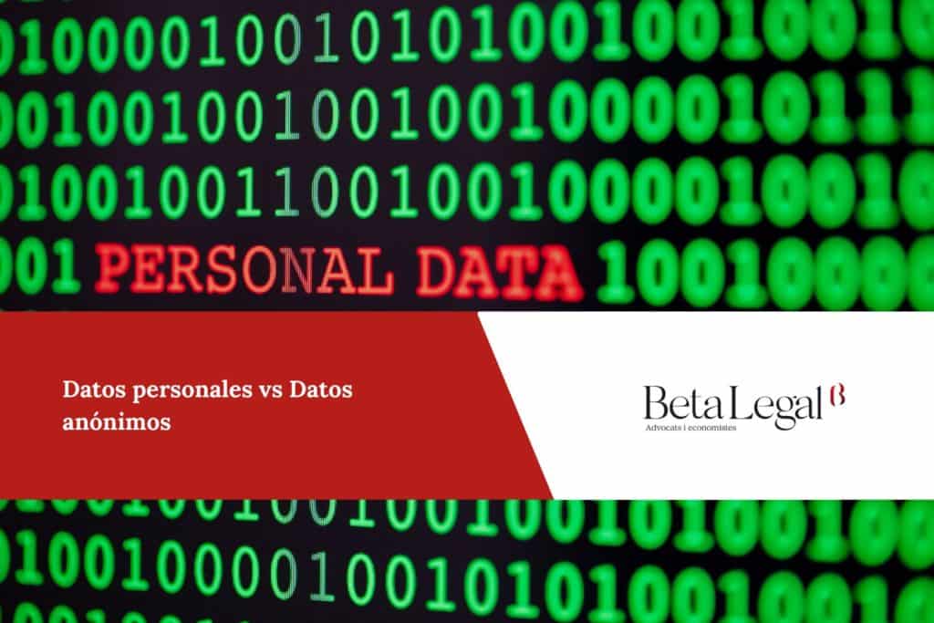 Datos personales vs Datos anónimos