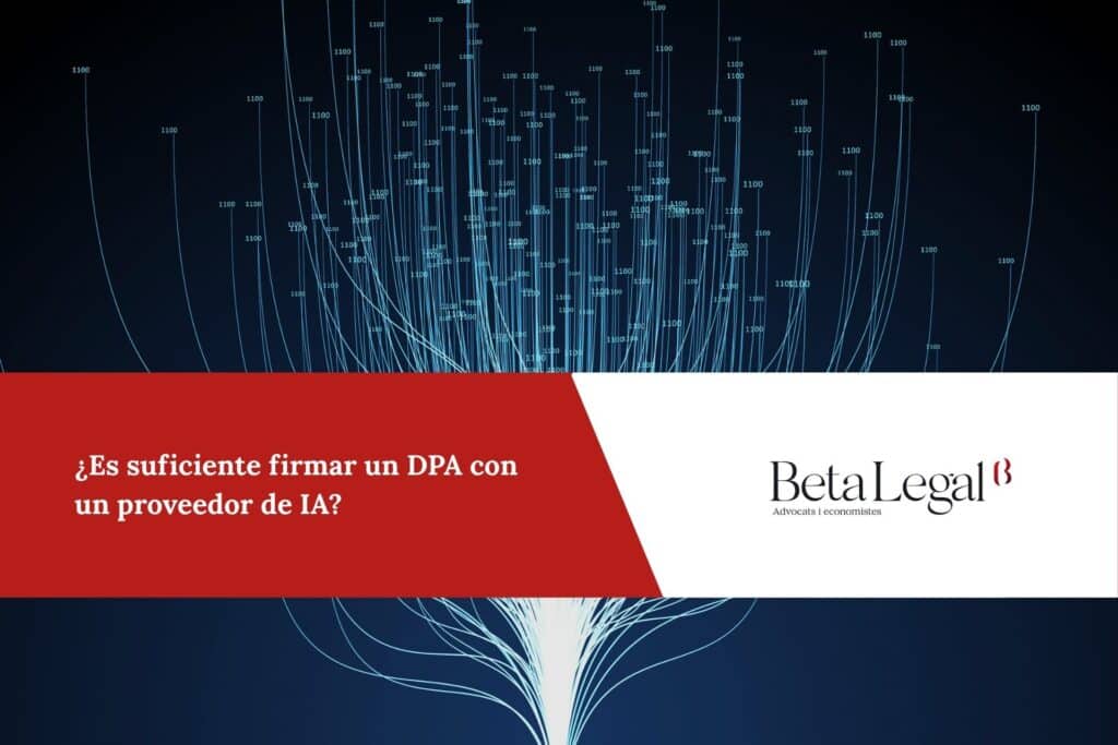 DPA con un proveedor de IA