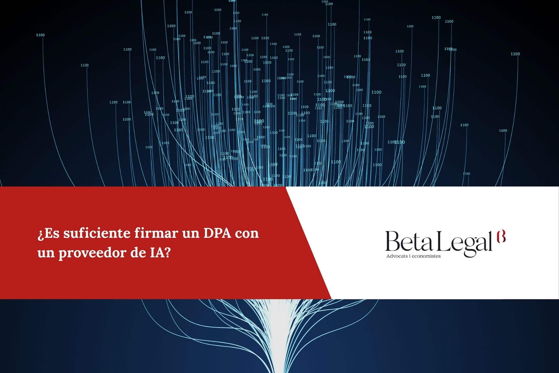 DPA con un proveedor de IA