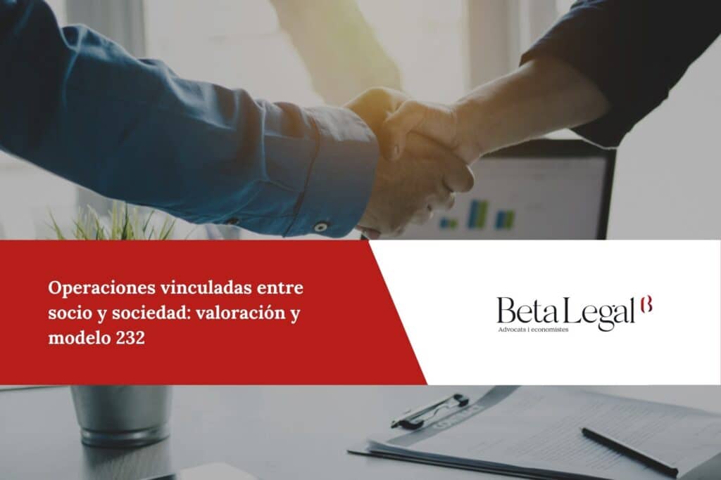Operaciones vinculadas entre socio y sociedad